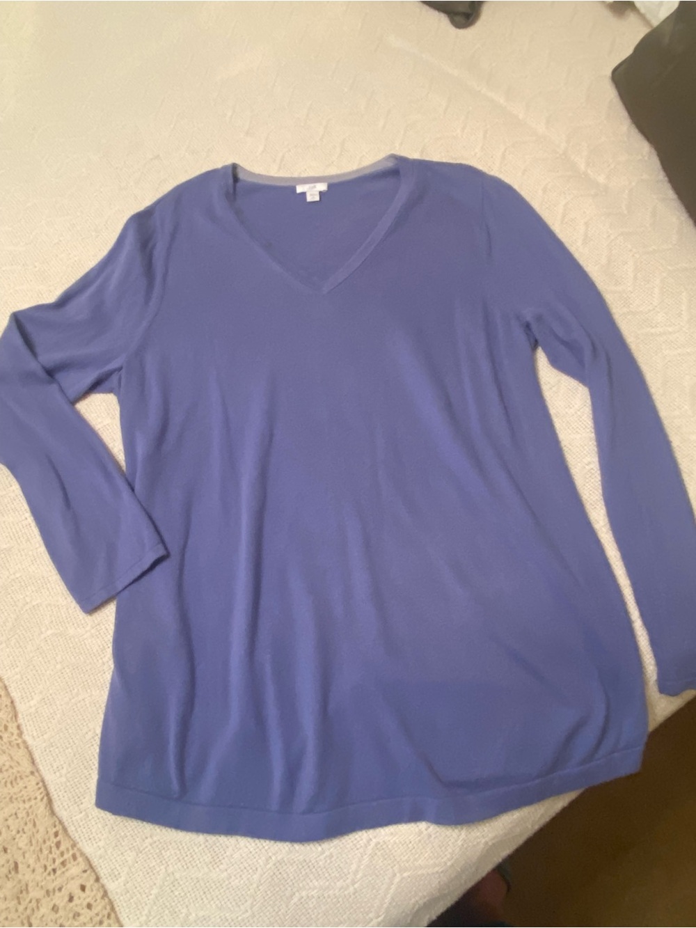 J Jill blue V-neck sweater